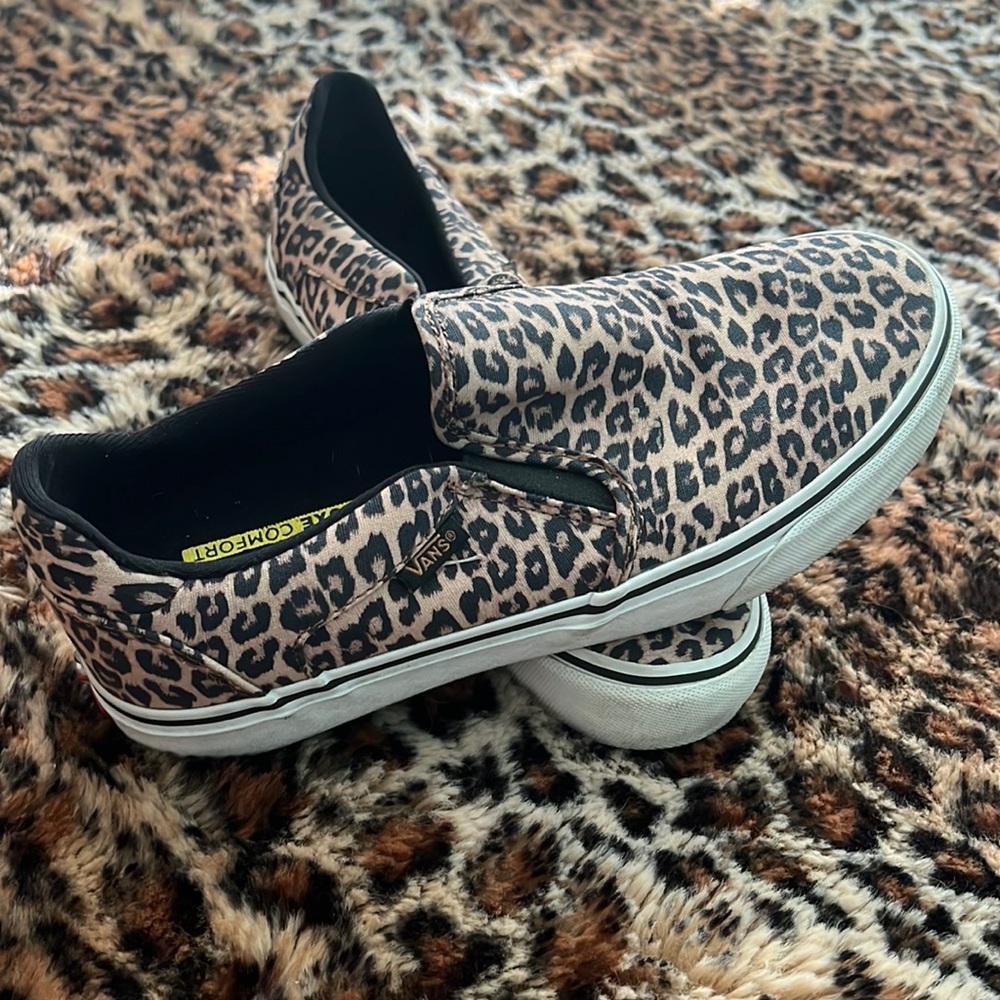 Vans Animal print slip ons